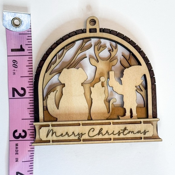 3/$20 Layered Wood Ornament – Selfie - Picture 5 of 7